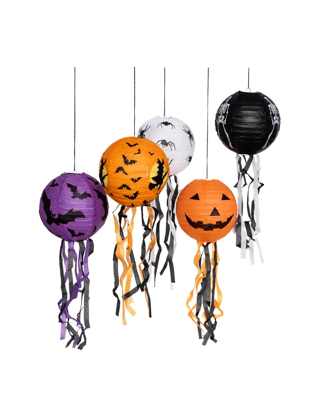 Halloween Lantern, Orange (set of 1)