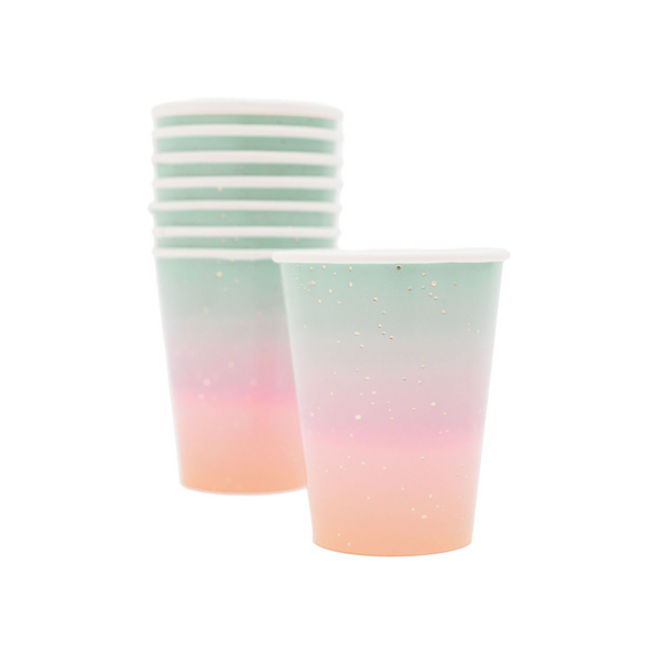 Rainbow Paper Cups (set of 8)