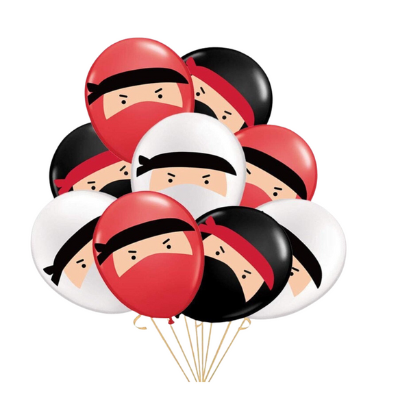 Ninja Latex Balloons (set of 12)
