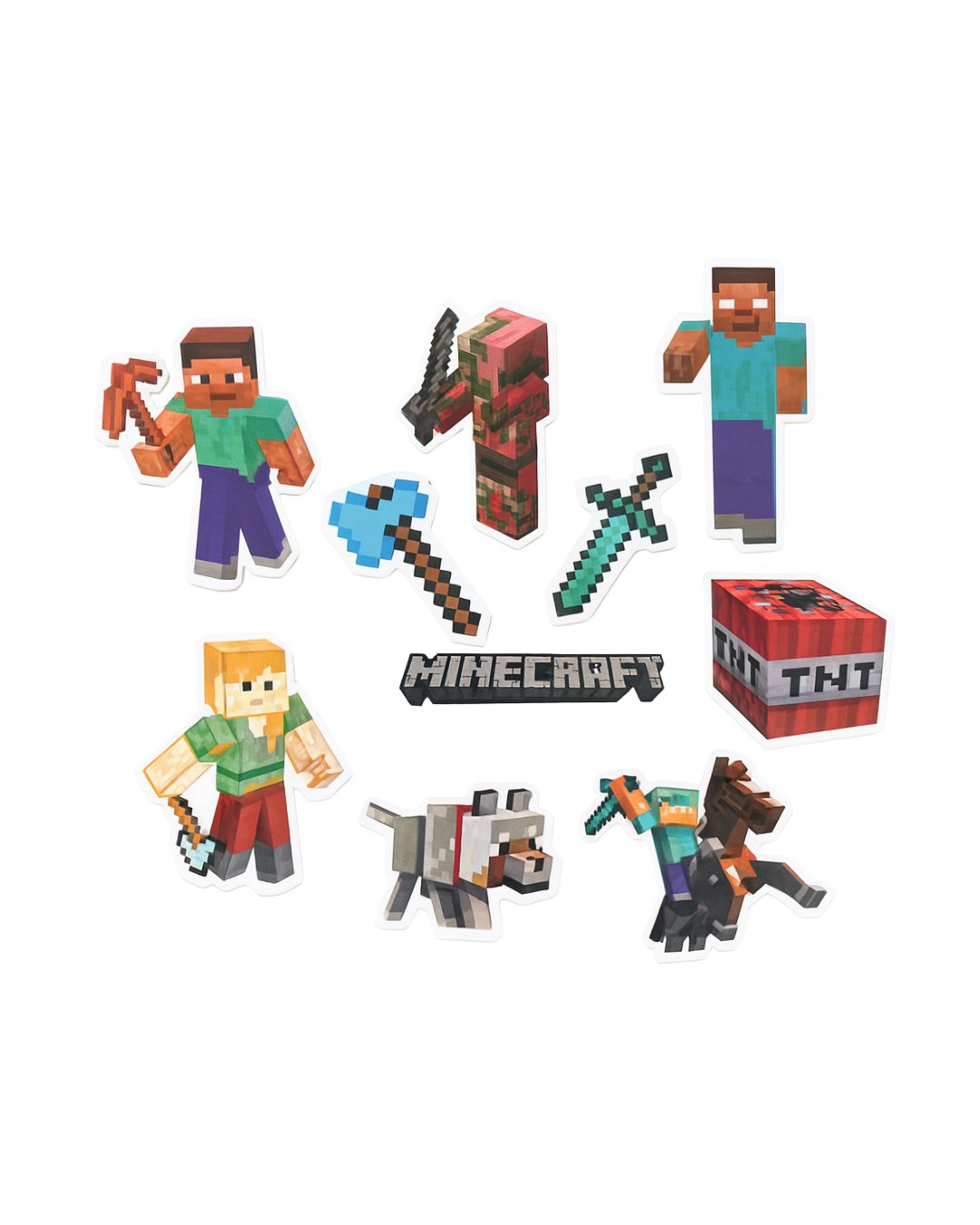 Minecraft Cake Toppers (set of 10)