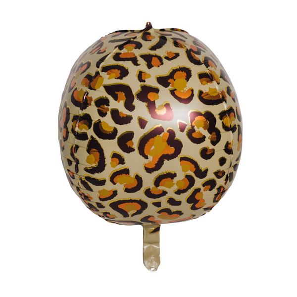 Leopard Print, Round Foil Balloon