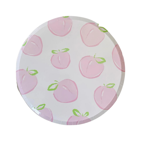 Sweet Peach Plates, Pink (set of 8)