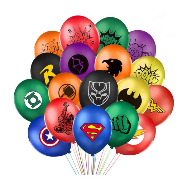 Superhero Latex Balloon (set of 36)