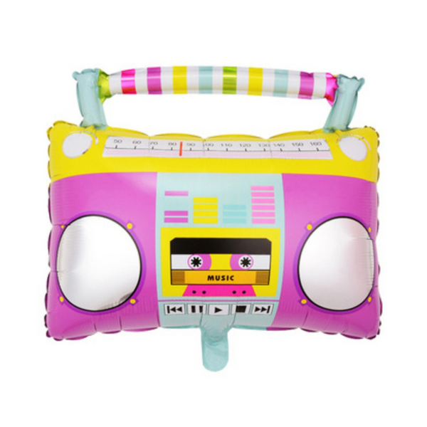 Boombox Party Foil Balloon
