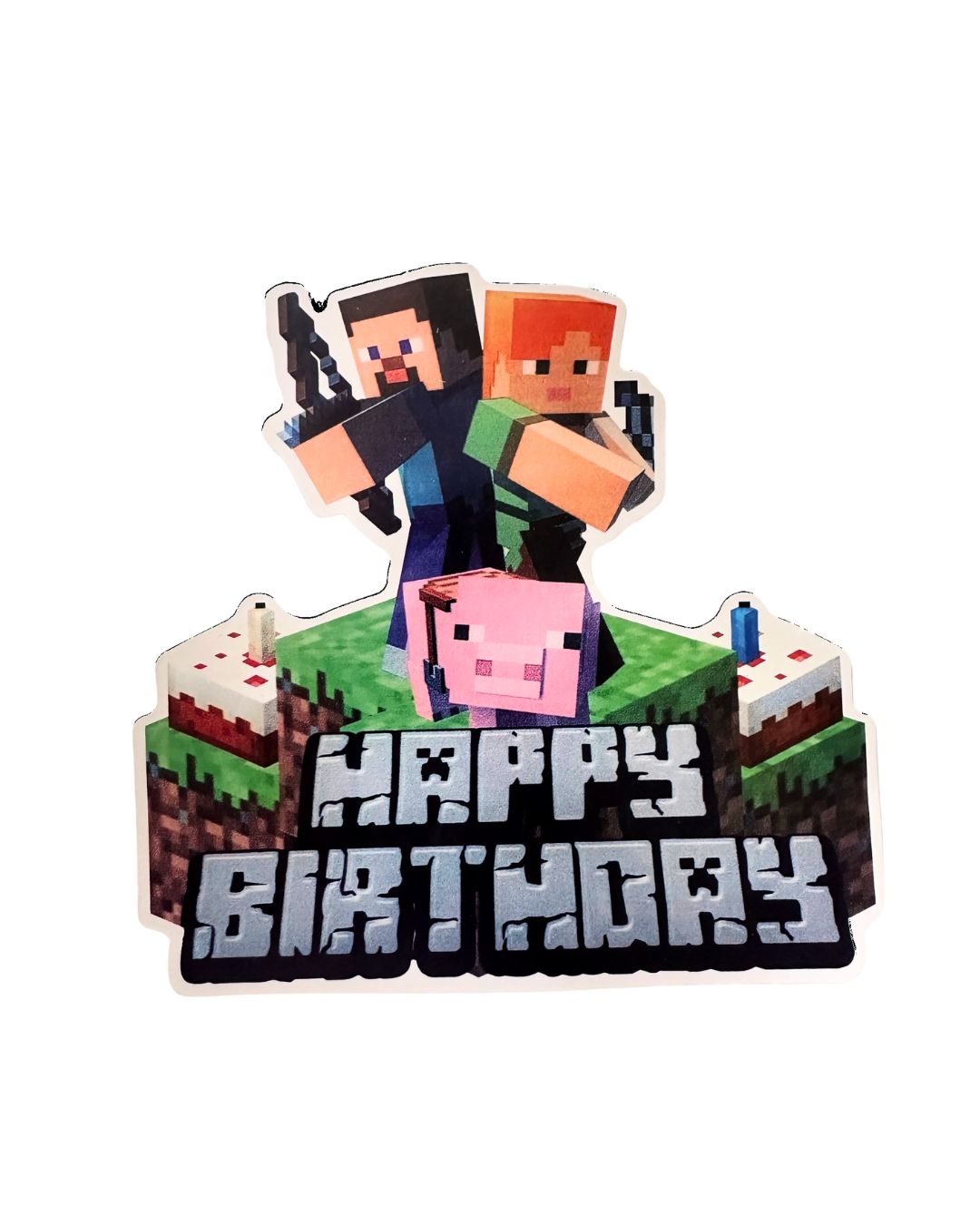 TNT Happy Birthday Cake Topper (set of 1)