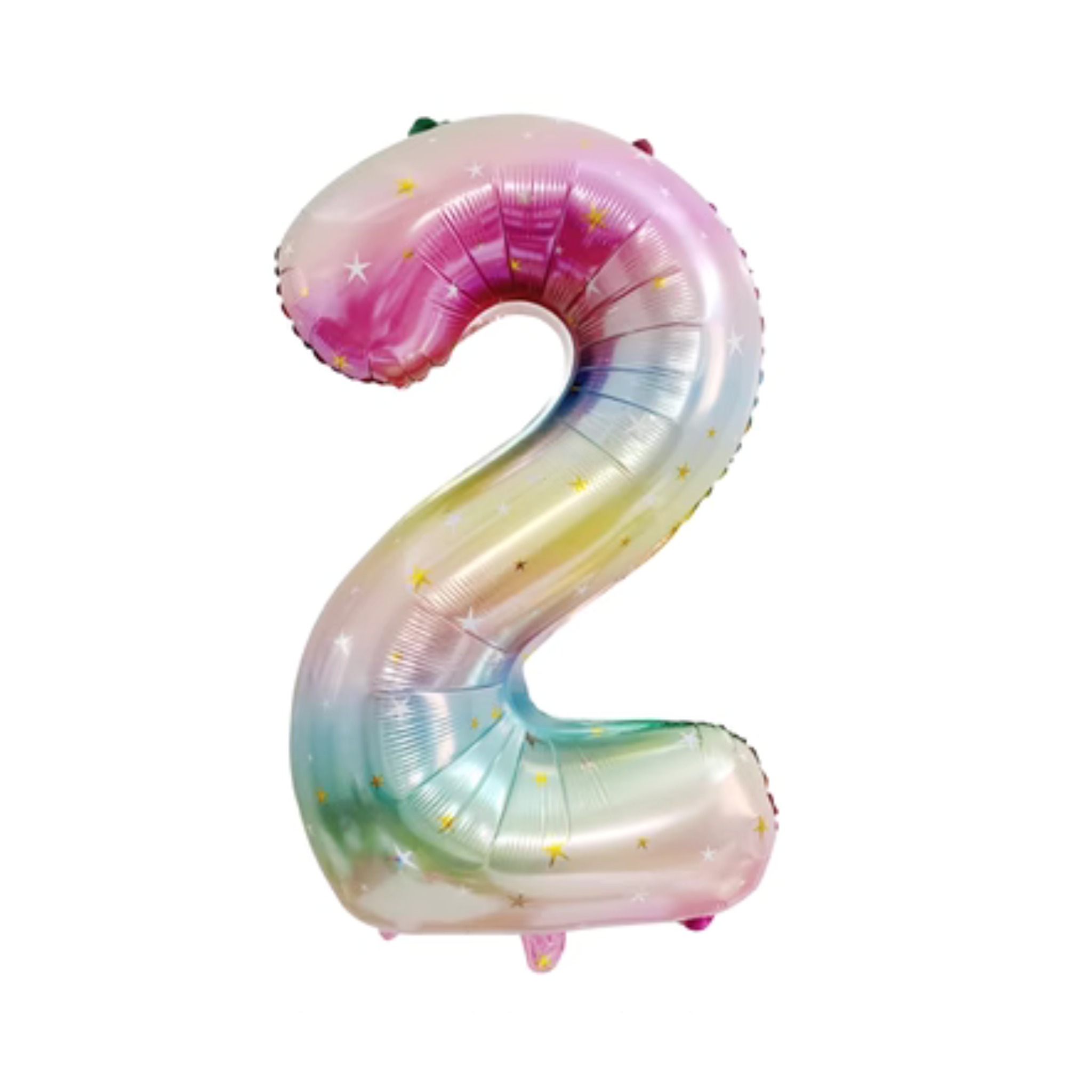 Rainbow Large Number Foil Balloon (1-9)