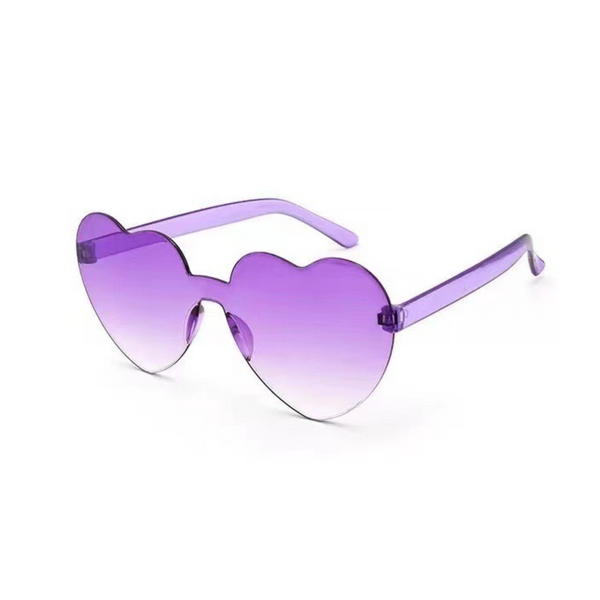 Heart Sunglasses, Faded Purple