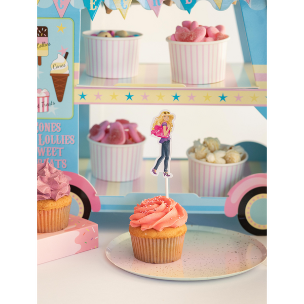 Barbie Themed Cake Toppers (set of 17)