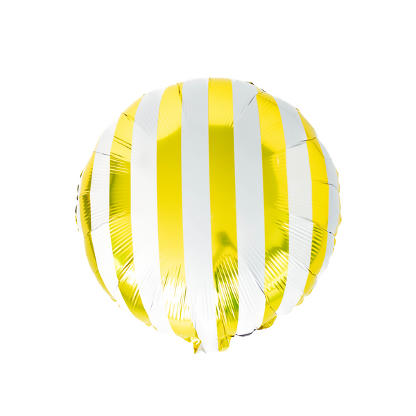 Round Candy Shaped Foil Balloon, Gold