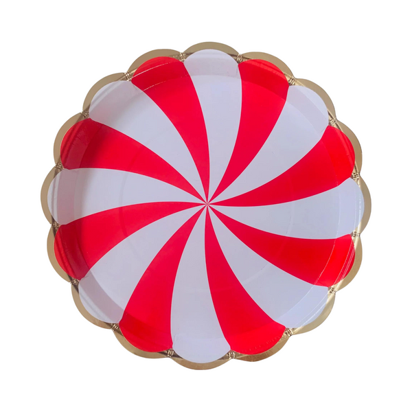 Red Carnival Plates (set of 8)