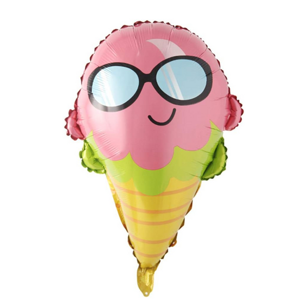 Ice Cream Shaped Foil Balloon, Sunnies