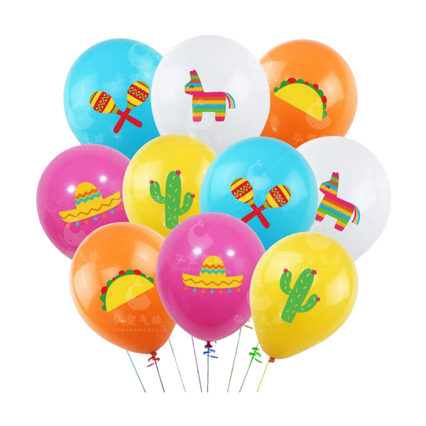Fiesta Themed Latex Balloon (set of 20)