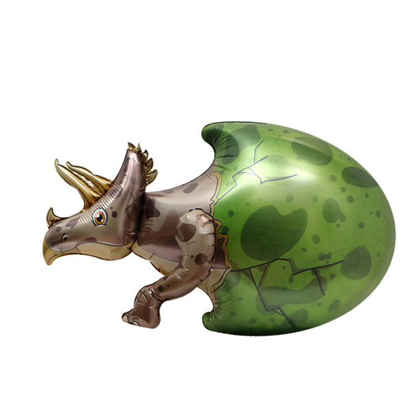 3D Triceratops Baby Dinosaur Foil Balloon