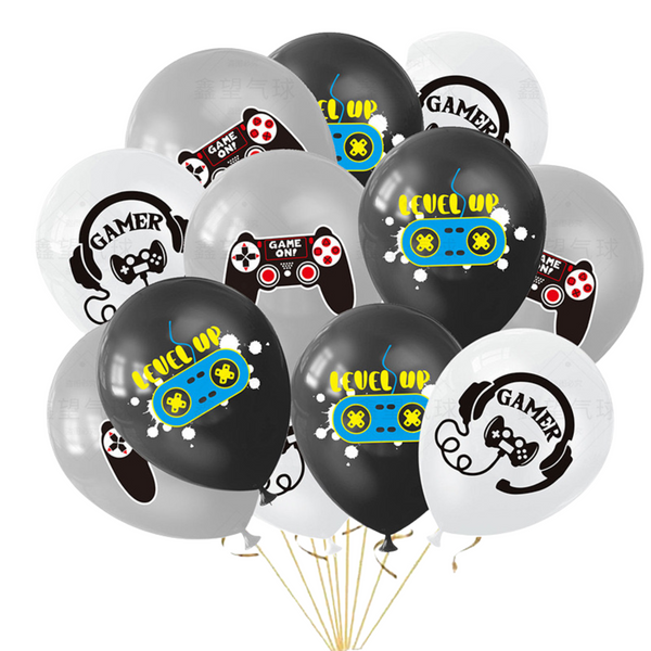 Gamer Themed Latex Balloon (set of 18)