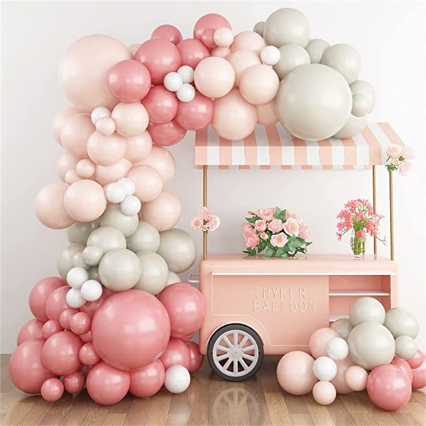 Pastel Pink Balloon Arch