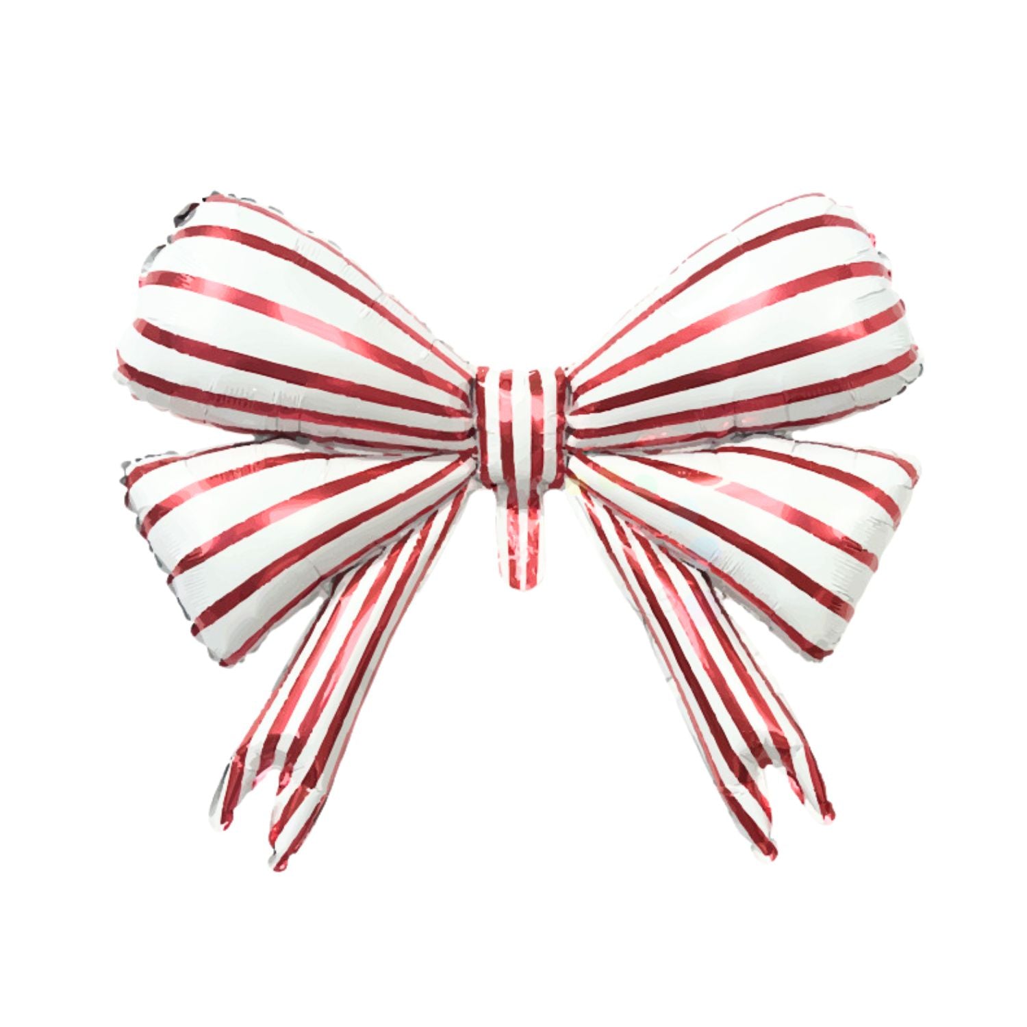 Red & White Bow Shaped Foil Balloon