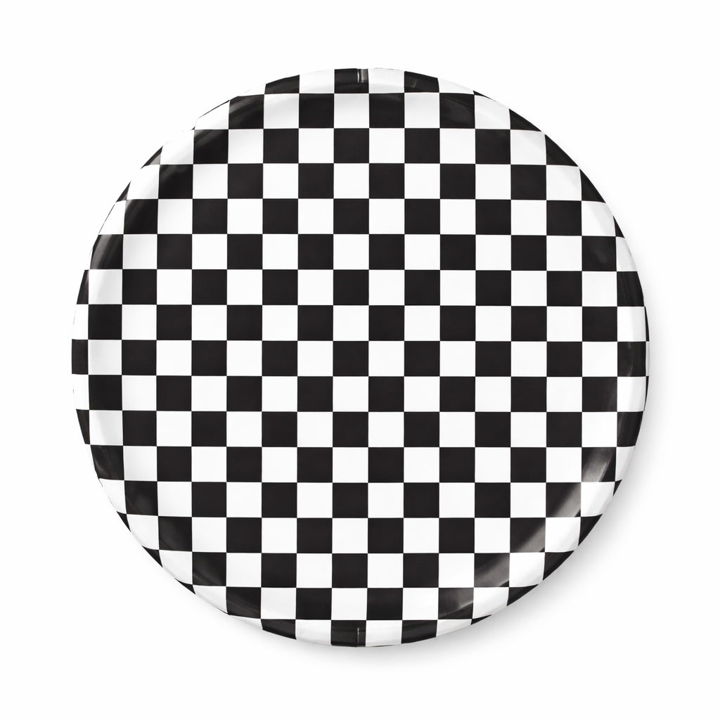 Black & White Checker Party Plates (set of 8)