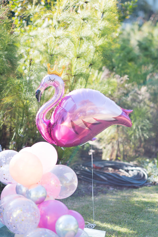 Princess Flamingo Foil Balloon