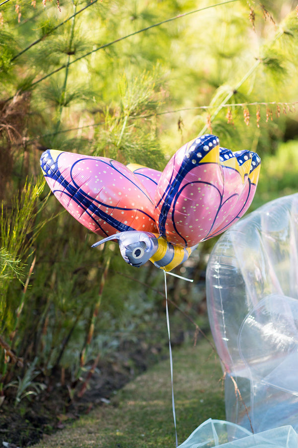 4D Butterfly Foil Balloon, Pink
