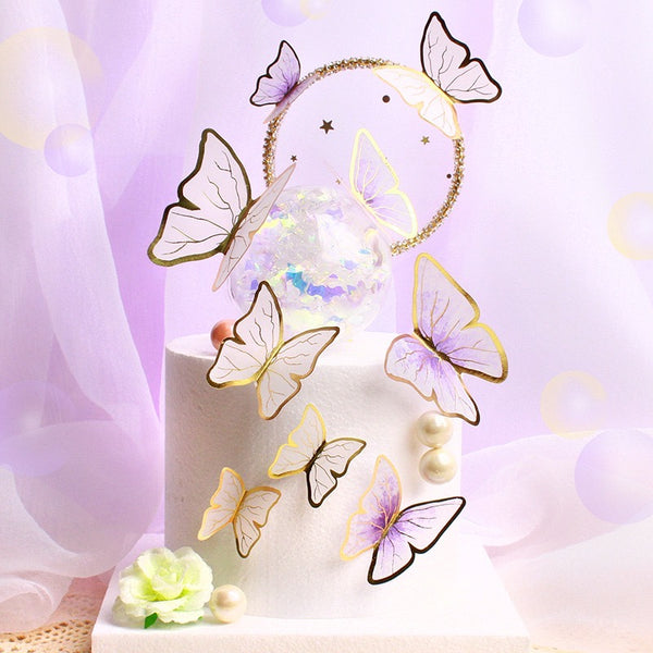 Butterfly Cake Toppers (set of 5)
