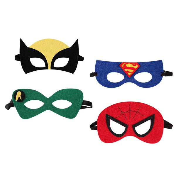 Superhero Felt Masks (set of 4)