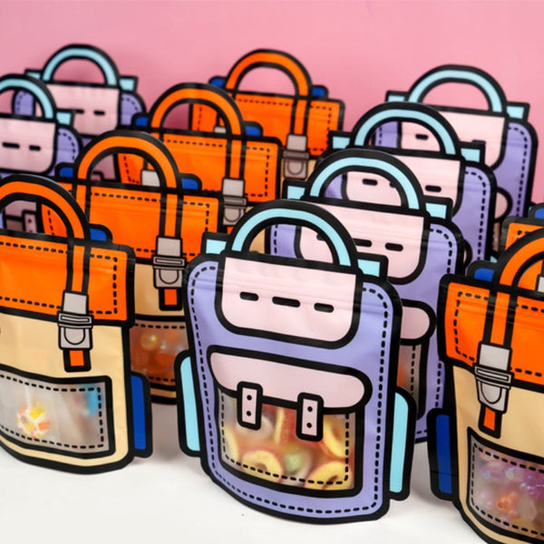Reusable Backpack Candy Bag, Orange (set of 2)