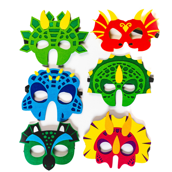 Dinosaur Felt Masks (set of 6)