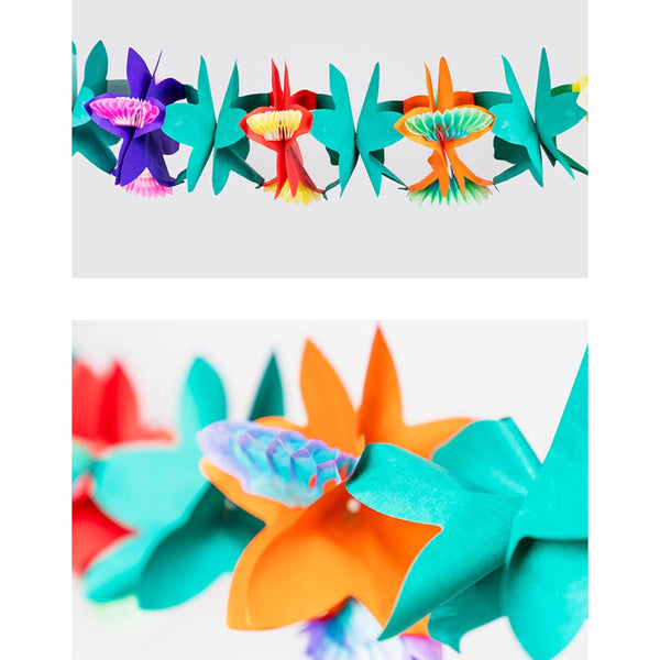 3D Tropical Fiesta Flower Garland, Star