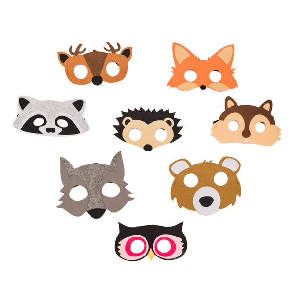 Party Animal Felt Masks (set of 8)