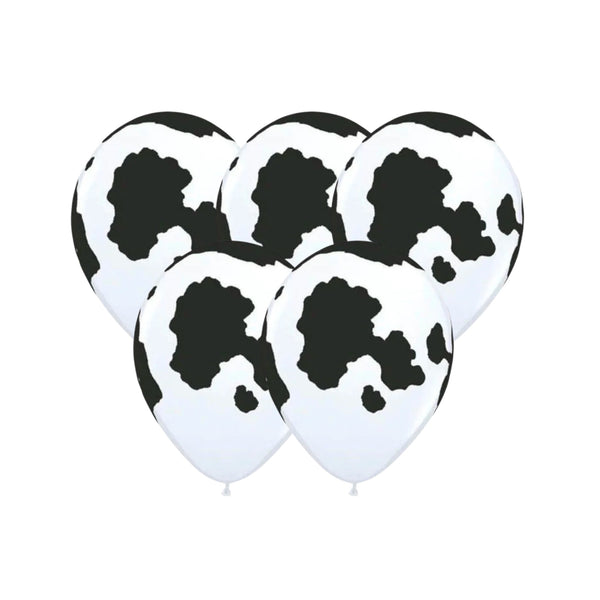 Cow Print Latex Balloon (set of 5)