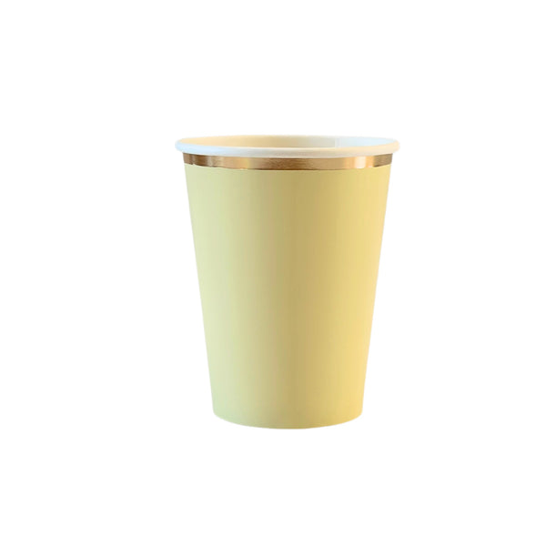 Yellow Paper Cups (set of 8)