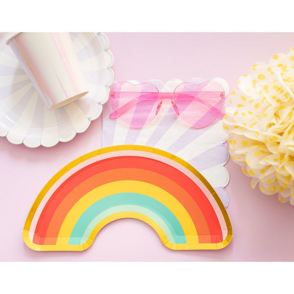 Rainbow Shaped Paper Plate (set of 8)