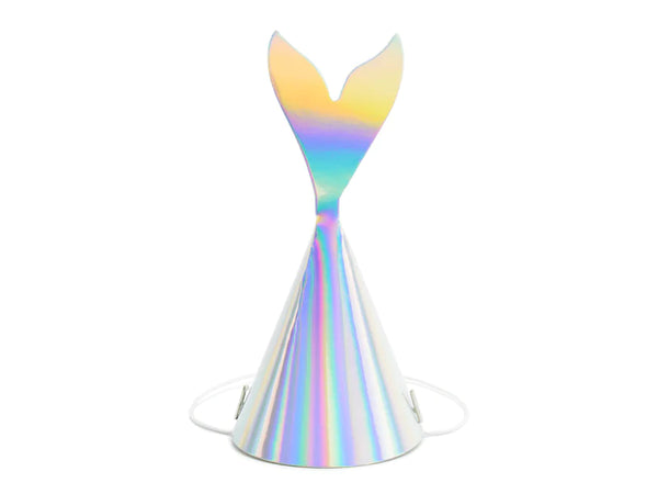 Iridescent Mermaid Tail Party Hats (set of 3)