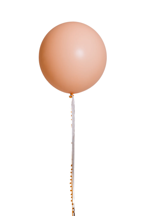 Jumbo Round Biodegradable Pastel Orange Matt Latex Balloon